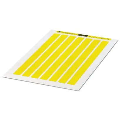 Neu Polyester Etikett, (L x B) 20 x 8 mm, gelb, DIN-A4-Bogen mit 224 Stk, 5032138