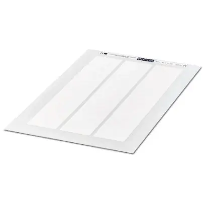 Ausverkauf Polyester Etikett, (L x B) 50 x 12 mm, weiß, DIN-A4-Bogen mit 63 Stk, 5032387