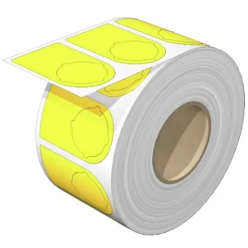 Sonderaktion Polyester Gerätemarkierer, (L x B) 47.75 x 27 mm, gelb, Rolle mit 1000 Stk, 2005810000