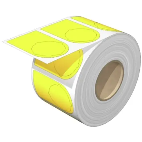 Direkt Vom Hersteller Polyester Gerätemarkierer, (L x B) 56 x 36 mm, gelb, Rolle mit 1000 Stk, 2006080000