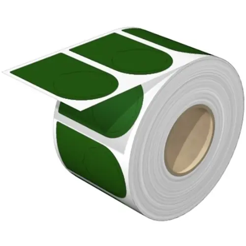 Rabatt Polyester Gerätemarkierer, (L x B) 56 x 36 mm, grün, Rolle mit 1000 Stk, 2006180000