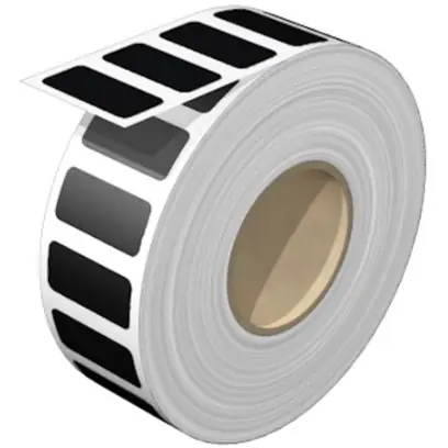 Polyester Gerätemarkierer, (L x B) 27 x 12.5 mm, schwarz, Rolle mit 1000 Stk, 2006530000 Top-Seller