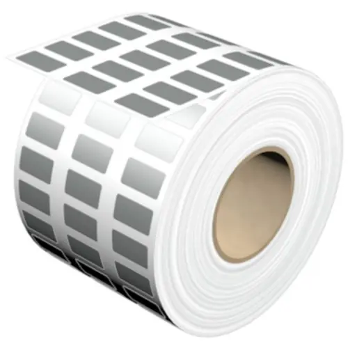 Mega-Angebot Polyester Etikett, (L x B) 17 x 9 mm, silber, Rolle mit 10000 Stk, 1356500000