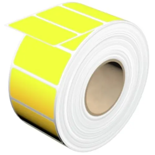 Baumwollgewebe Etikett, (L x B) 45 x 23 mm, gelb, Rolle mit 2000 Stk, 1368740000 Online Kaufen