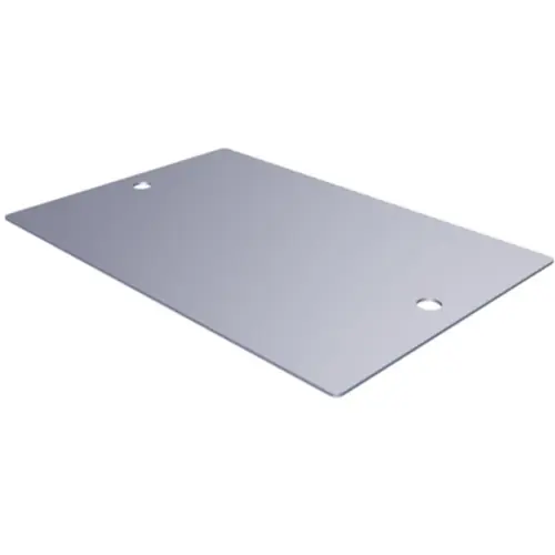 Knallerangebot Edelstahl Schild, (L x B) 70 x 48 mm, silber, 40 Stk, 1415680000