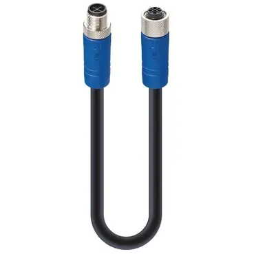 Direktkauf Sensor-Aktor Kabel, M12-Kabelstecker, gerade auf M12-Kabeldose, gerade, 4-polig, 2 m, PVC, schwarz, 16 A, 934853004