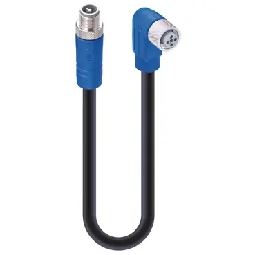 Sensor-Aktor Kabel, M12-Kabelstecker, gerade auf M12-Kabeldose, abgewinkelt, 4-polig, 10 m, PUR, schwarz, 16 A, 934853030 Meistverkauft
