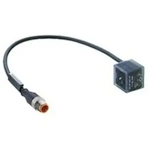 Sensor-Aktor Kabel, M12-Kabelstecker, gerade auf Ventilstecker, 3-polig, 1 m, PUR, schwarz, 4 A, 11912 Sofort Bestellen