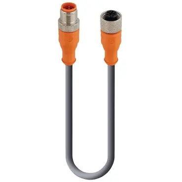Sensor-Aktor Kabel, M12-Kabelstecker, gerade auf M12-Kabeldose, gerade, 5-polig, 4 m, PUR, grau, 4 A, 20119 Knallerangebot
