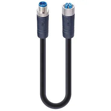 Sensor-Aktor Kabel, M12-Kabelstecker, gerade auf M12-Kabeldose, gerade, 5-polig, 10 m, PVC, schwarz, 10 A, 934853345 Sichere Zahlung