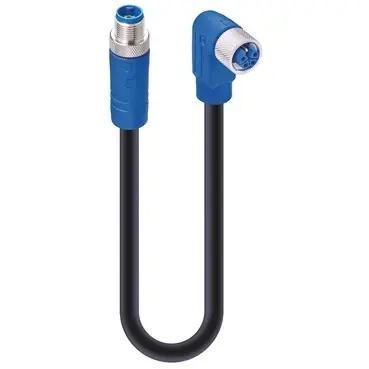 Sensor-Aktor Kabel, M12-Kabelstecker, gerade auf M12-Kabeldose, abgewinkelt, 5-polig, 10 m, PUR, schwarz, 16 A, 934853048 Direktkauf