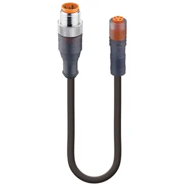 Neue Ware Sensor-Aktor Kabel, M12-Kabelstecker, gerade auf M8-Kabeldose, gerade, 5-polig, 5 m, PUR, schwarz, 3 A, 934898030
