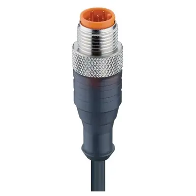 Preisknaller Sensor-Aktor Kabel, M12-Kabelstecker, gerade auf offenes Ende, 5-polig, 0.3 m, PUR, schwarz, 104958