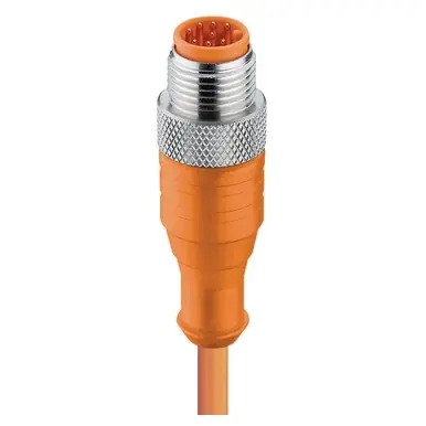 Neu Im Sortiment Sensor-Aktor Kabel, M12-Kabelstecker, gerade auf offenes Ende, 8-polig, 2 m, PUR, orange, 2 A, 12084
