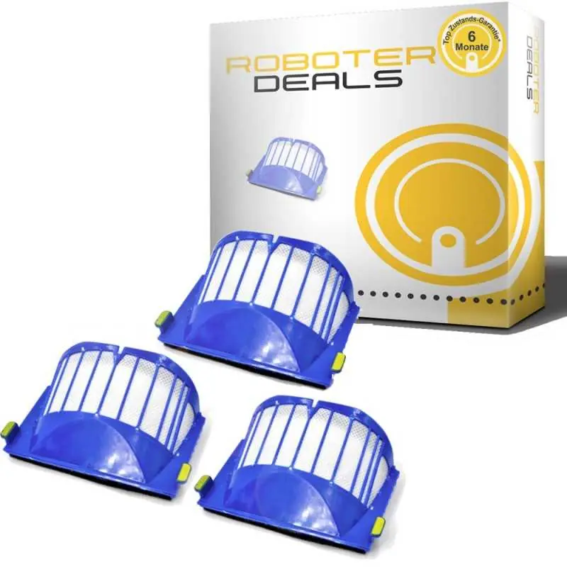 AeroVac Filter (3 Stück) für iRobot Roomba 600 Serie Finale Aktion