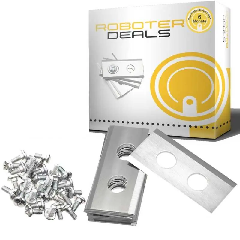 Ersatzmesser, Rasier-Klingen inkl. Schrauben (12 Stk.) mit Doppelloch (für alle Worx Landroid Modelle) Bestpreis