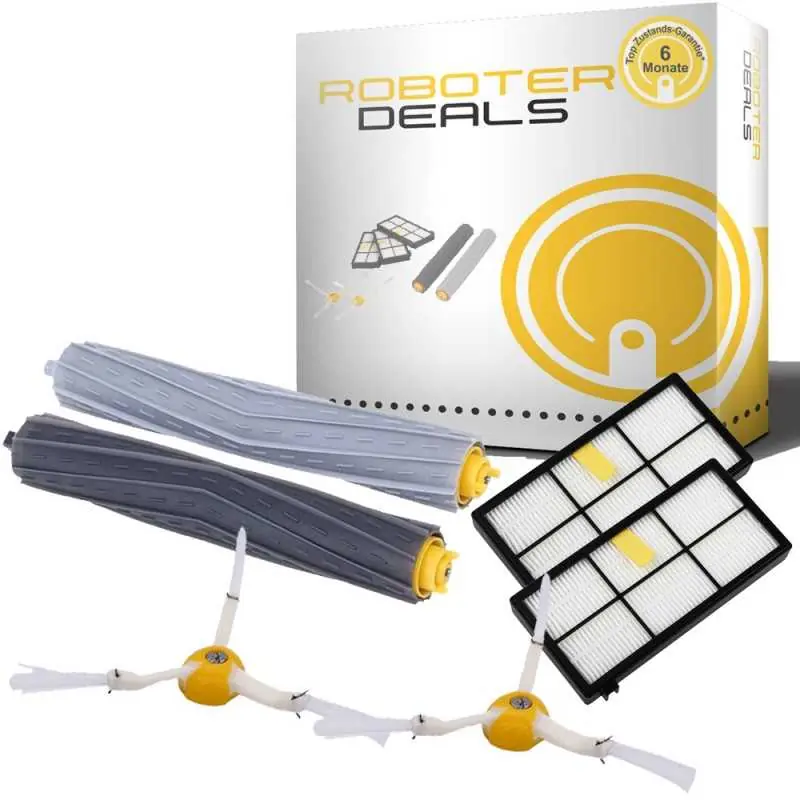 Zubehör Set, Ersatzteile Kit für iRobot Roomba 800 Serie (2x Seitenbürste, 2x Filter, 2x Hauptbürste) Kracherpreis