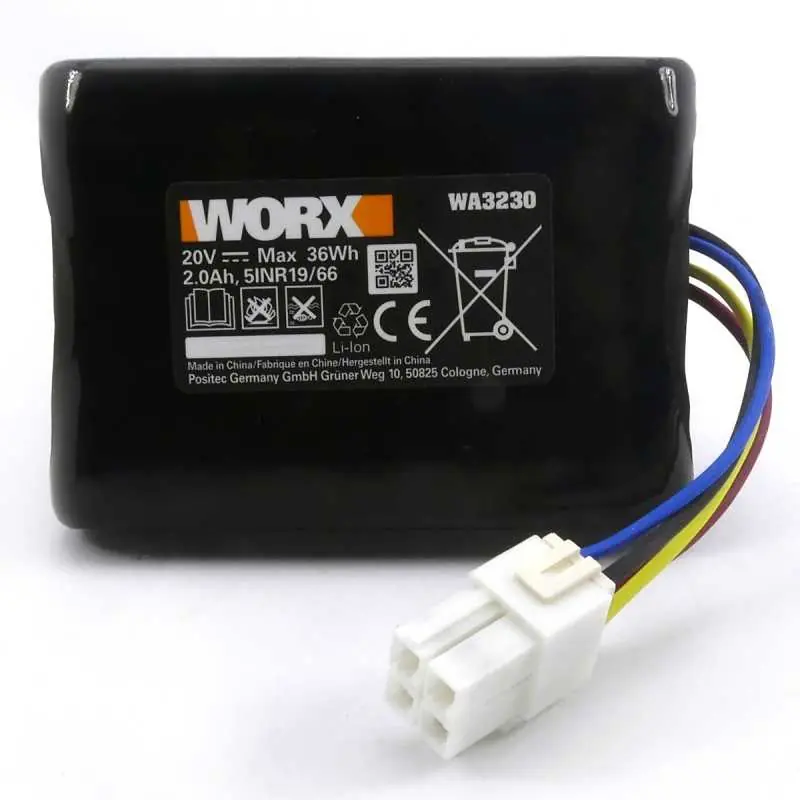 Original Li-Ion Akku Worx (2 Ah) Landroid S300, S500i, S450i bis Bj. 2018 Günstig