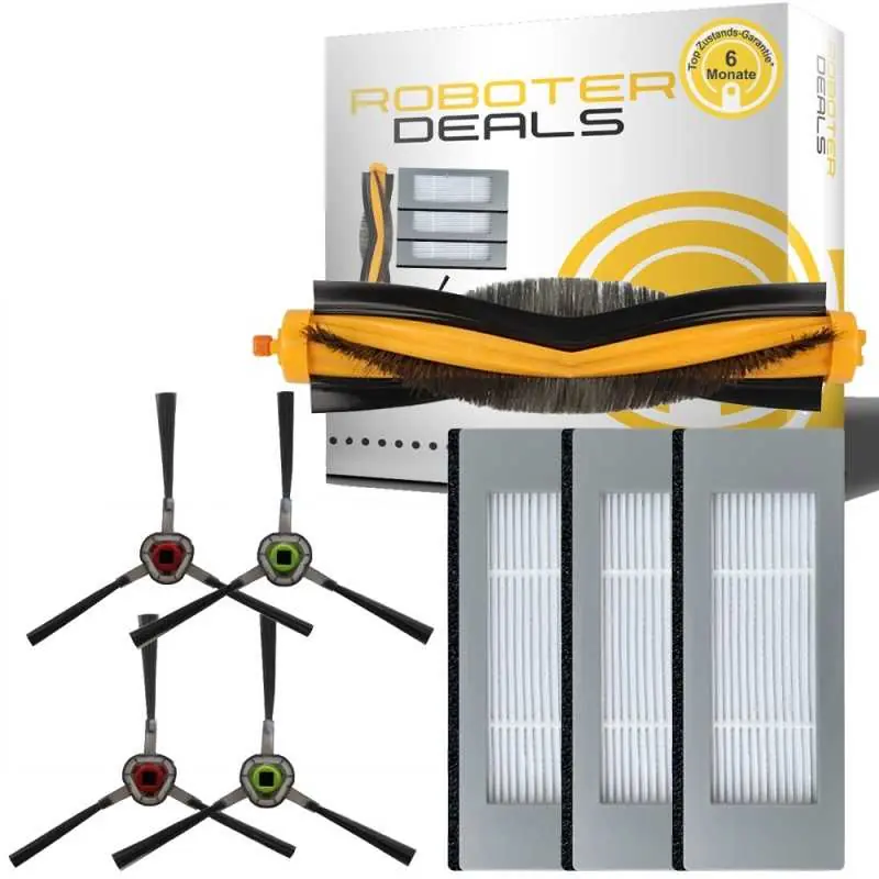 Zubehör Set, Ersatzteile Kit für Ecovacs Deebot OZMO 930 (passend DG3G-KTA) (3x FI, 4x SB, 1x HB) Kostenloser Rückversand