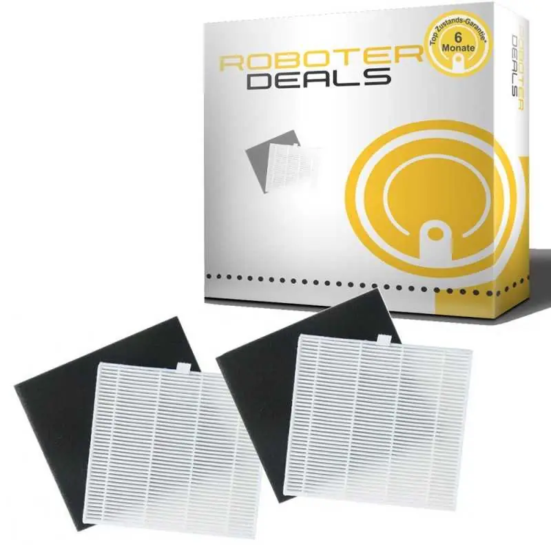 Garantierte Lieferung Feinstaubfilter (2 Stück) mit Filterschutz für ILIFE u. ZACO V8, V8s, V8s Pro, V80, V85