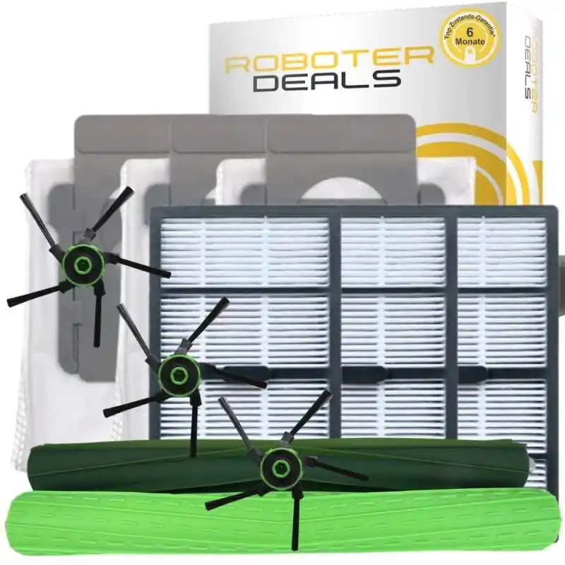Nur Heute Zubehör Set, Ersatzteile Kit für iRobot Roomba S9 und S9 Plus (3x Filter, 2x Hauptbürste, 3x Beutel, 3x Seitenbürste)