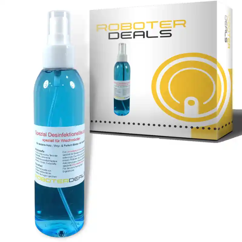 Saisonangebot Desinfektions- & Reinigungsmittel für Saug- und Wischroboter – Spezialreiniger (200 ml)