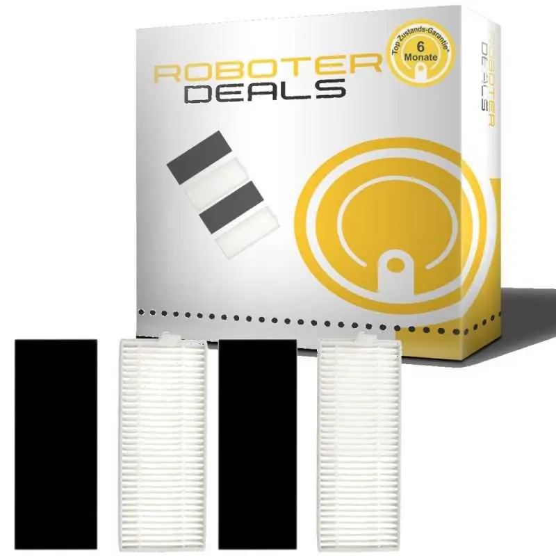 Feinstaub Filter mit Filterschutz (2 Stück) für ILIFE / ZACO A7 Staubsaugroboter Preisknaller