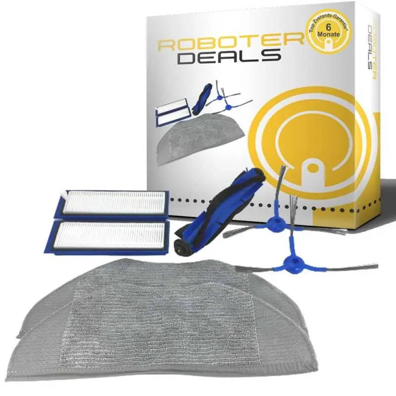Nur Für Kurze Zeit Zubehör Set (Ersatzteile) für Eufy RoboVac L70 Hybrid (2x Seitenbürsten, 2x Pad, 2x Filter, 1x Hauptbürste)