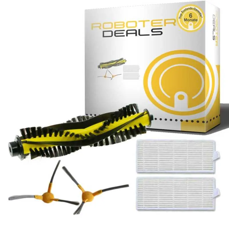 Kostenloser Versand Zubehör Set (Ersatzteile) für Tesvor X500, X500Pro, T8, M1, S4, S6, A1 (2x Seitenbürsten, 1x Hauptbürste, 2x Filter)