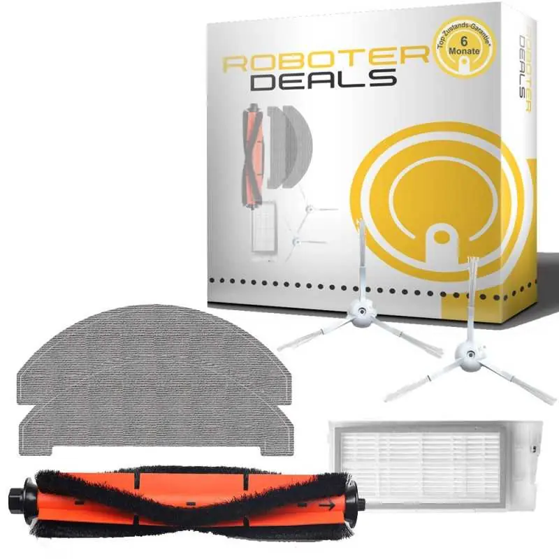 Sale Zubehör Set (Ersatzteile) für ROIDMI EVE Plus (1x Filter, 2x Seitenbürsten, 1x Hauptbürste, 2x Pad)