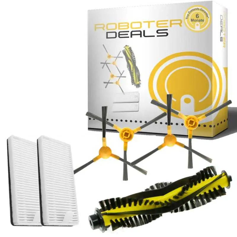 Top-Preis Zubehör Set (Ersatzteile) für Deenkee DK700 (1x Hauptbürste, 2x Filter, 4x Seitenbürste)