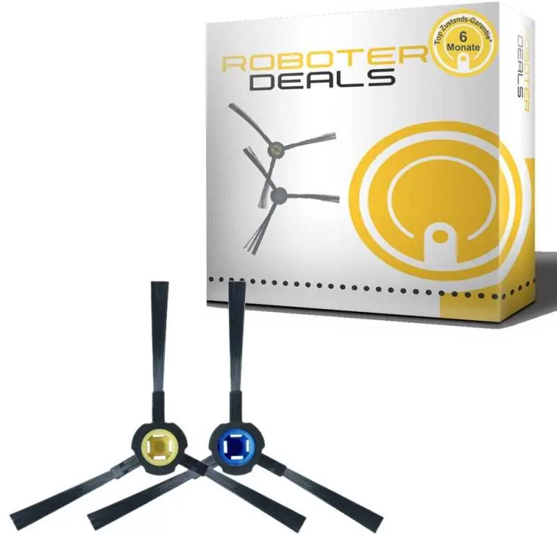 Markenware Seitenbürsten (2 Stück) für Medion S20 SW (MD 19731) Saug-Wischroboter