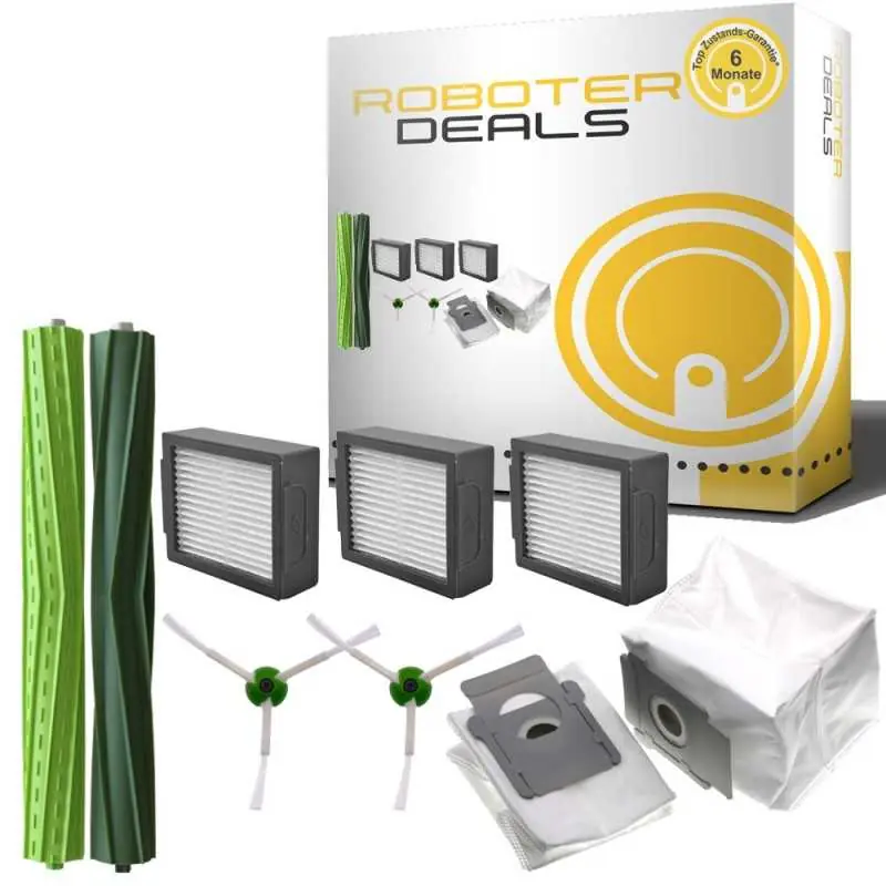 Zubehör Set, Ersatzteile Kit für iRobot Roomba j7 Plus (2x Seitenbürste, 2x Hauptbürste, 3x Filter, 2x Staubbeutel) Aktuell