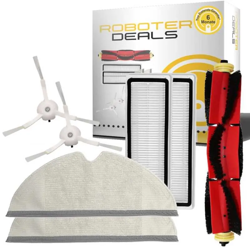 Zubehör Set, Ersatzteile Kit für Xiaomi Mi 1S (2x Seitenbürsten, 2x Filter, 1x Hauptbürste) Billig