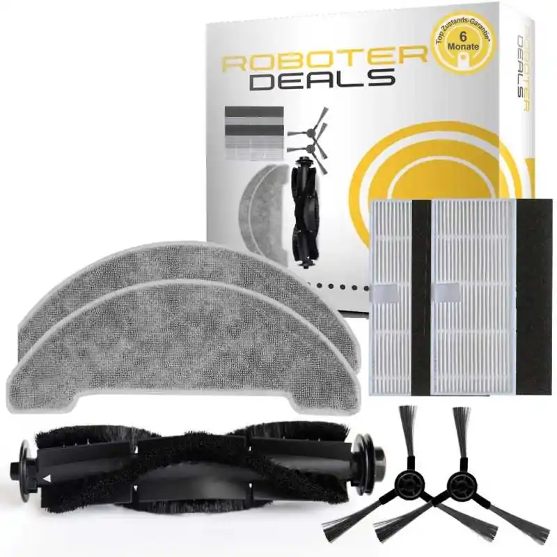 Neuheit Zubehör Set (Ersatzteile) für Ultenic D5s (2x Filter, 2x Seitenbürste, 1x Hauptbürste, 2x Pad)
