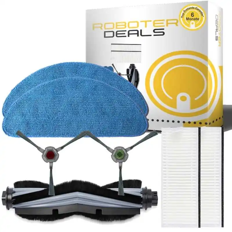 Direkt Vom Hersteller Zubehör Set (Ersatzteile) für Yeedi K650 (2x Seitenbürste, 1x Hauptbürste, 2x Filter, 2x Pad)