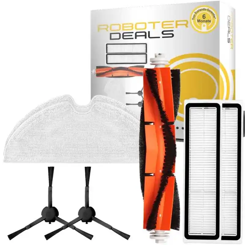Sofort Bestellen Zubehör Set, Ersatzteile für Dreame D9 Mistral Pro (1x Hauptbürste, 2x Filter, 2x Pad, 2x Seitenbürste in schwarz)