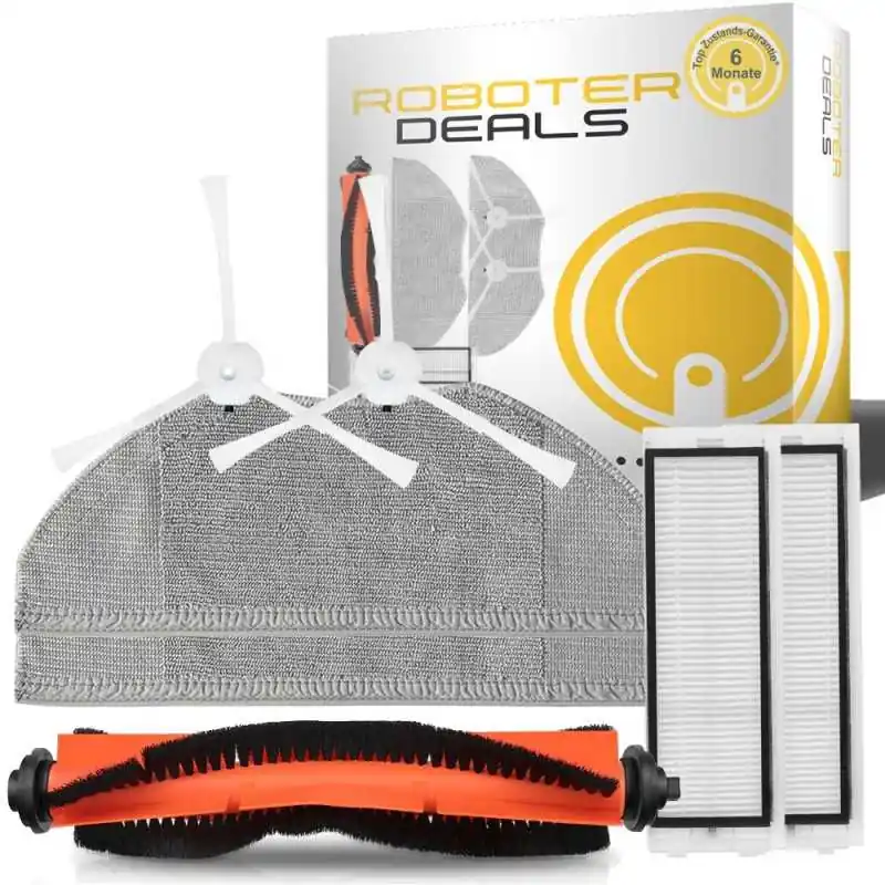 Zubehör Set (Ersatzteile) für Xiaomi Mi Mop Essential (Mijia G1) (MJSTG1 SKV4136GL) (2x S-Bürste,2x Filter,1x H-bürste,2x Pad) Saisonangebot