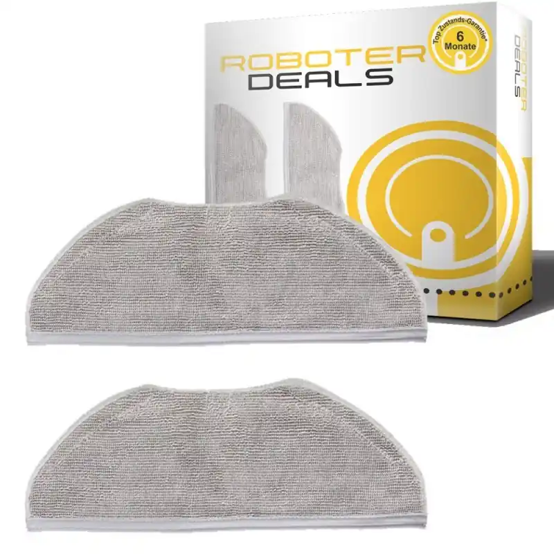 Geprüft Mikrofaserpad, Ersatztuch (2 Stück) für Xiaomi Mi Mop Essential (Mijia G1) (MJSTG1 SKV4136GL) Staubsaugroboter