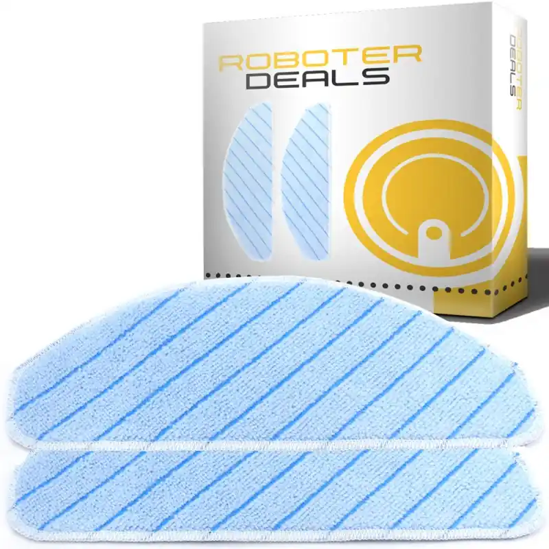 Microfaserpads ohne Saum (2 Stück) für Ecovacs Deebot OZMO T8 AIVI, T8, T8+, T9, T9+, T9 AIVI Abverkauf