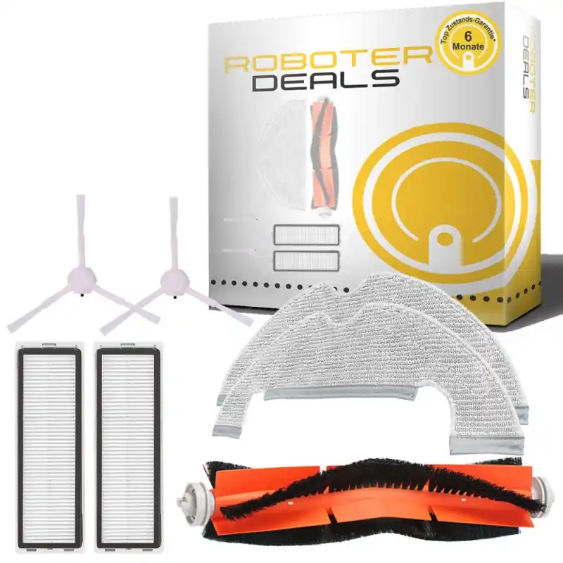 Echt Zubehör Set, Ersatzteile Kit für Dreame D10 Plus (1x Hauptbürste, 2x Filter, 2x Pad, 2x Seitenbürste)