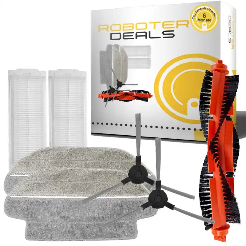 Zubehör Set (Ersatzteile) für Xiaomi Mi Mop 2s (2x Seitenbürste, 2x Pad, 1x Hauptbürste, 2x Filter) Preiswert