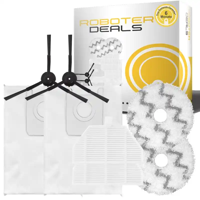 Zubehör Set, Ersatzteile Kit für Roidmi EVA (2x Beutel, 2x Seitenbürste, 2x Filter, 2x Pad) Sonderaktion