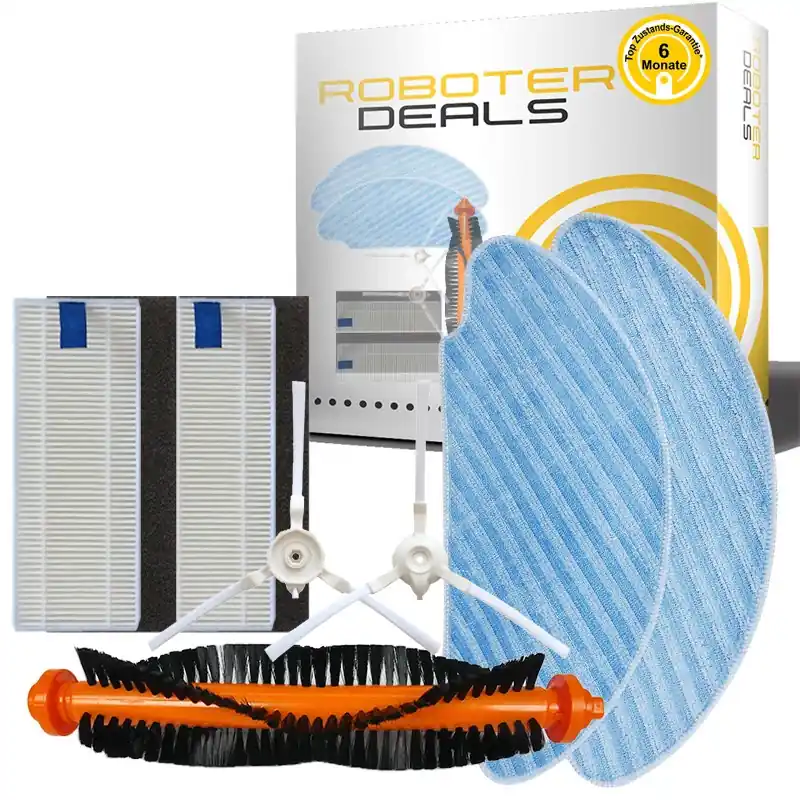 Geprüft Zubehör Set für Rowenta Smart Force Essential u. Essential Aqua (2x Filter, 2 x Seitenbürste, 2x Pad, 1x Hauptbürste)