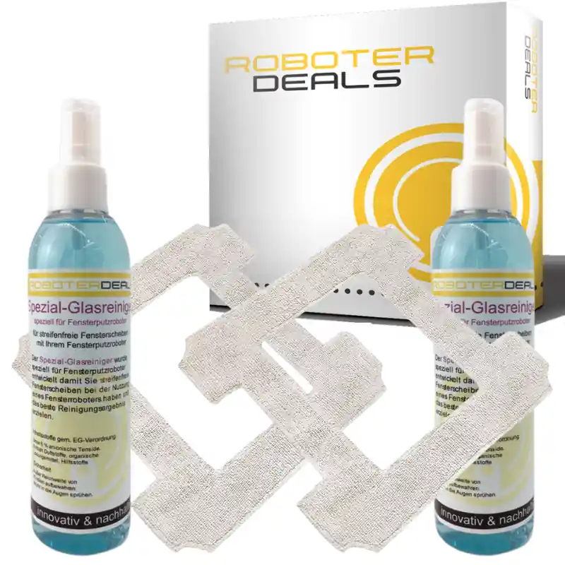 Preis Gesenkt Zubehör Set, Ersatzteile Kit für Ecovacs Winbot W1 Pro (2x Pad, 2x Reiniger)