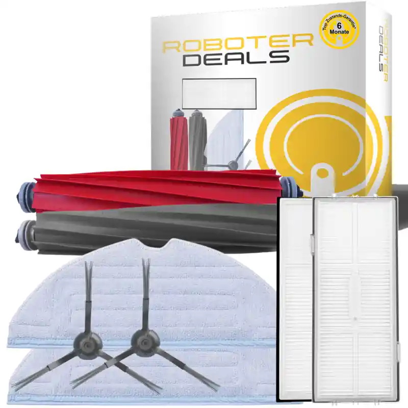 Zubehör Set, Ersatzteile Kit für Roborock S8 Plus (2x Seitenbürste, 2x Hauptbürste, 2x Filter, 2x Pad) Markenware