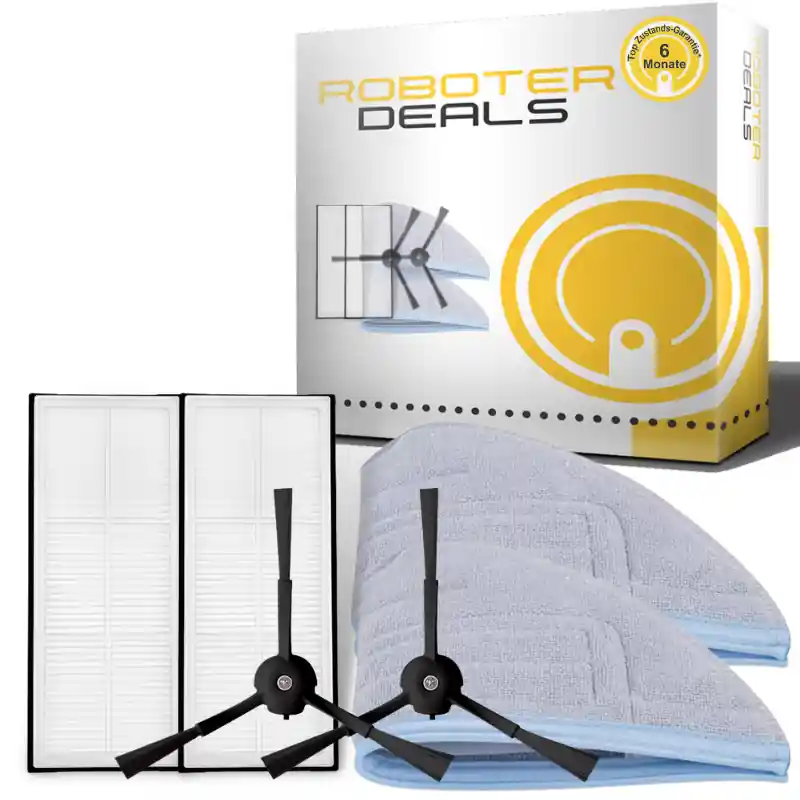 Finale Aktion Zubehör Set, Ersatzteile Kit für Roborock S8, S8 Plus (2x Seitenbürste, 2x Pad, 2x Filter)