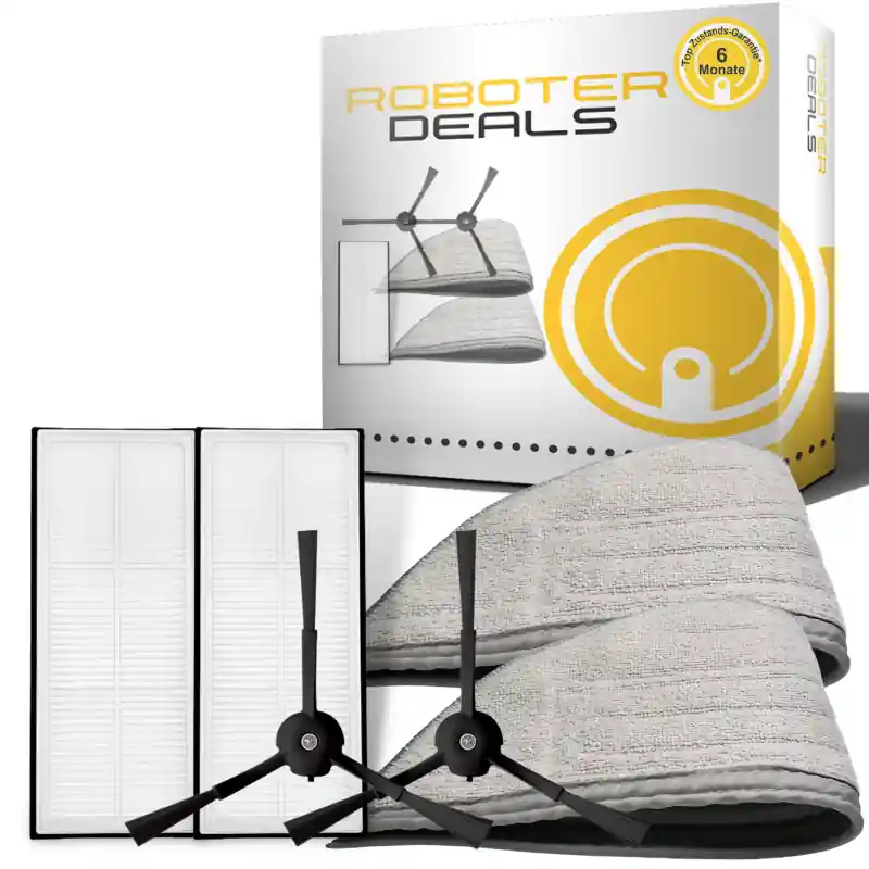Preisknaller Zubehör Set, Ersatzteile Kit für Roborock S8 Pro Ultra (2x Seitenbürste, 2x Pad grau, 2x Filter)