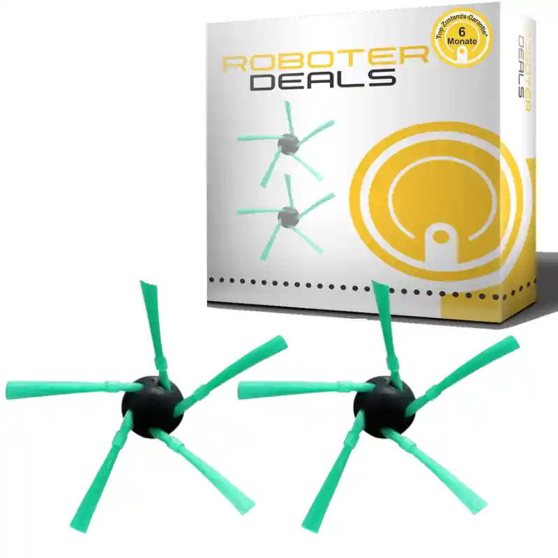 Echt Seitenbürsten, Ersatzbürsten (2 Stück) für Vorwerk VR7 Staubsaugroboter