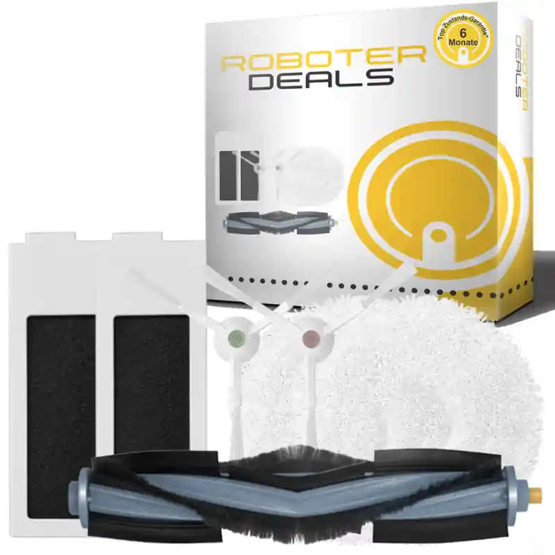 Versand Am Gleichen Tag Zubehör Set, Ersatzteile für Ecovacs Deebot T20 OMNI, T20e OMNI (2x Seitenbürsten, 2x Filter, 2x Pads, 1x Hauptbürste)